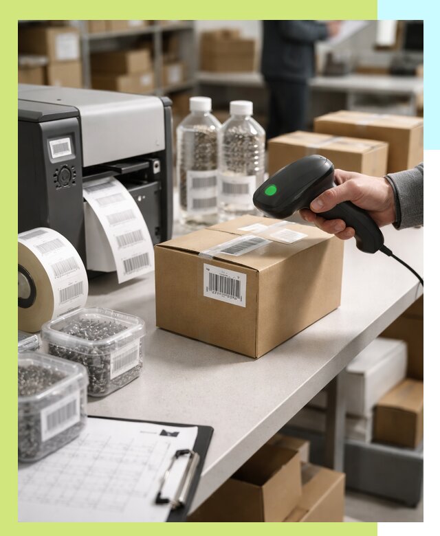 Штрихкодирование продукции и маркировка для продажи в Тольятти