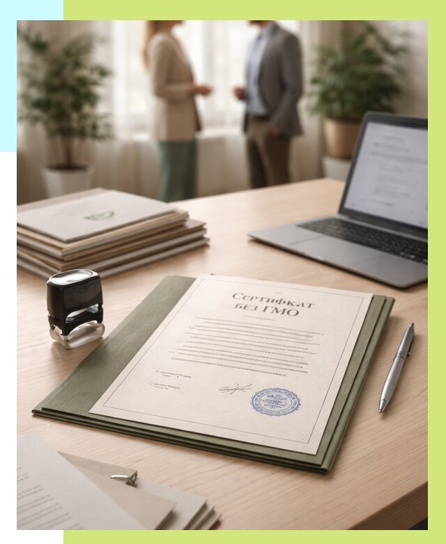 Сертификат без ГМО в Тольятти от 7757 р. оформить срочно Алешин-Тля